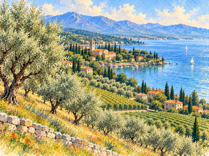 Moniga e Valtenesi — Il lago comincia dietro la riva